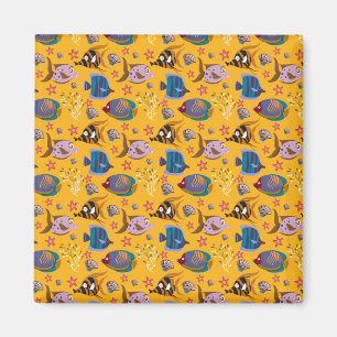 Aquatic animals pattern   ocean underwater life 6 magnet