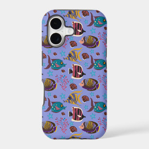 Aquatic animals pattern ocean underwater life 8
