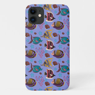 Aquatic animals pattern ocean underwater life 8 iPhone 11 case