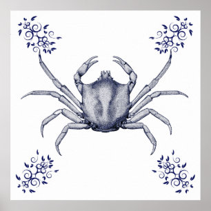 Aquatic Art ~ Kelp Crab Poster
