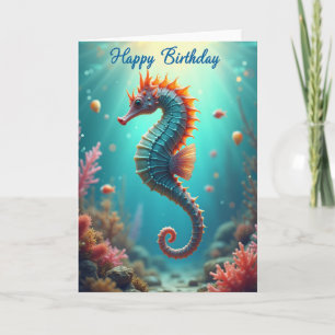 Aquatic Birthday Creature Card