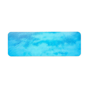 Aquatic Blues Return Address Label