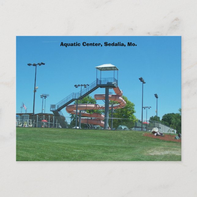 Aquatic Centre, Sedalia, Mo. Postcard (Front)