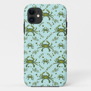 Aquatic Crabs Pattern  iPhone 11 Case