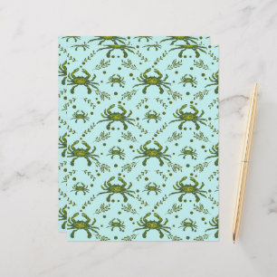 Aquatic Crabs Pattern Design