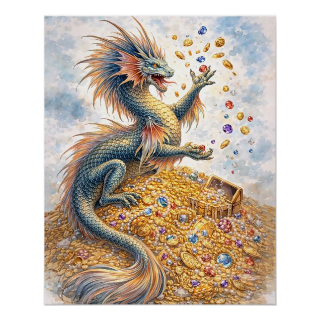 Aquatic Dragon Poster (Front)