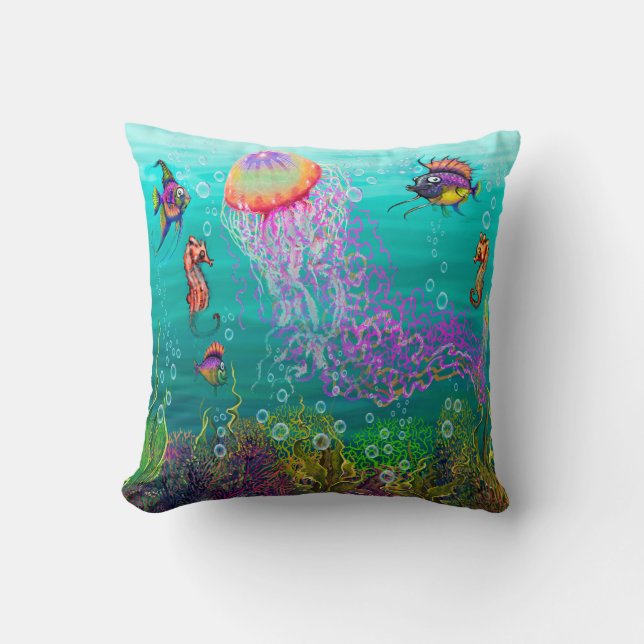 Aquatic Fantasy Cushion (Front)