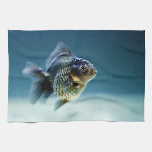 Aquatic Fish Carassius Tea Towel
