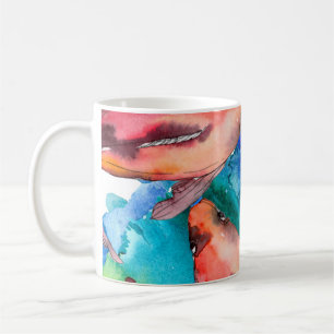 Aquatic fish set. Red sea and exotic fishes inside Coffee Mug