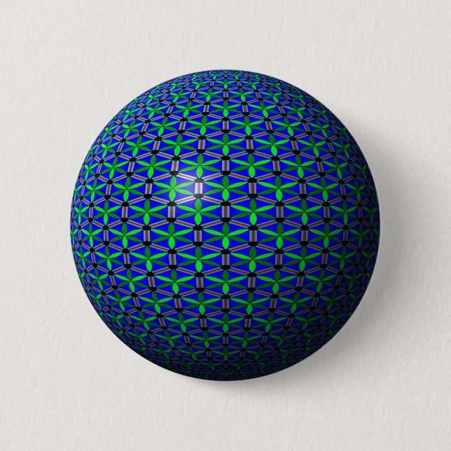 Aquatic Flowers 6 Cm Round Badge (Front)