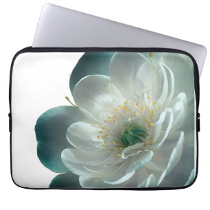 Aquatic Flowers with Overlapping Petals and Underw Laptop Sleeve