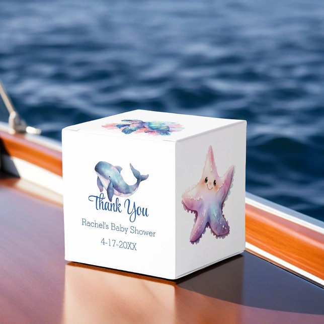 Aquatic Friends Baby Shower Thank You Favour Box (Creator Uploaded)