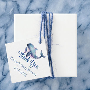Aquatic Friends Baby Shower Thank You Favour Tags