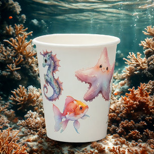 Aquatic Friends Paper Cups
