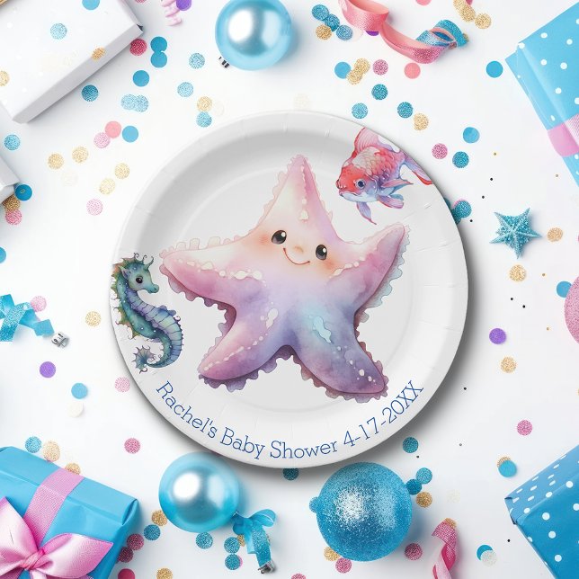 Aquatic Friends Paper Plate (Creator Uploaded)