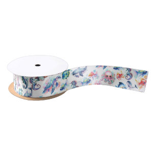 Aquatic Friends Satin Ribbon