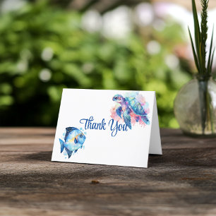 Aquatic Friends Thank You Card