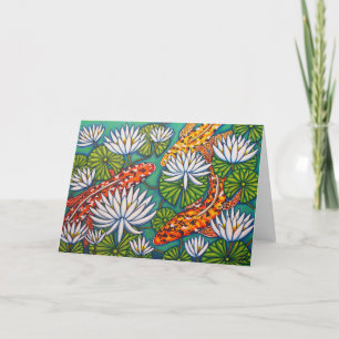 Aquatic Jewels Greeting Card by Lisa Lorenz