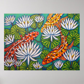 Aquatic Jewels Poster Print by Lisa Lorenz