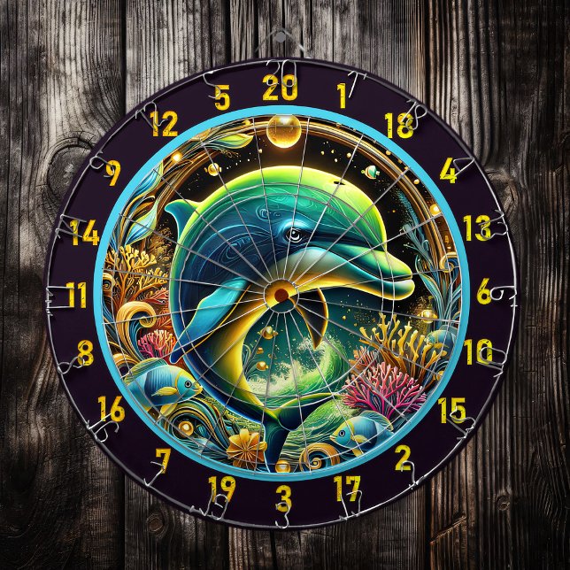 Aquatic Joy Dolphin Dartboard Set (Creator Uploaded)
