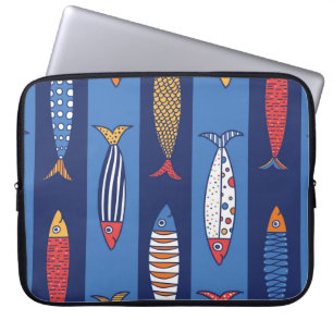 Aquatic Playtime: Kids' Fish Fantasy Laptop Sleeve