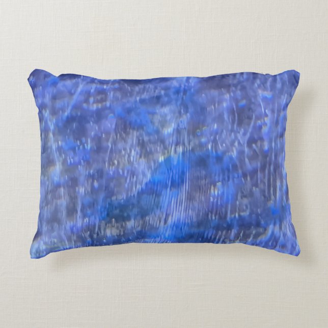 Aquatic Rock Pattern Decorative Cushion (Front)