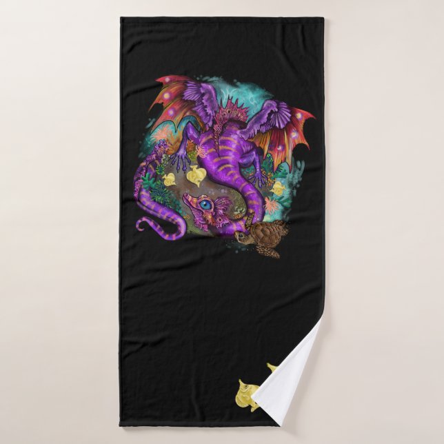 Aquatic Sea Dragon Bath Towel Set (Bath Towel)