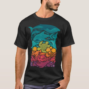 Aquatic Spectrum : Light blue T-Shirt