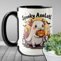 Aquatic Spooks Halloween Axolotl Cute Skeleton