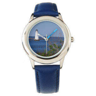 Aquatic Theme Watch - Lighthouse with Blue Band