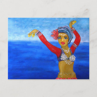 Aquatic Tribe Dancer Postcard