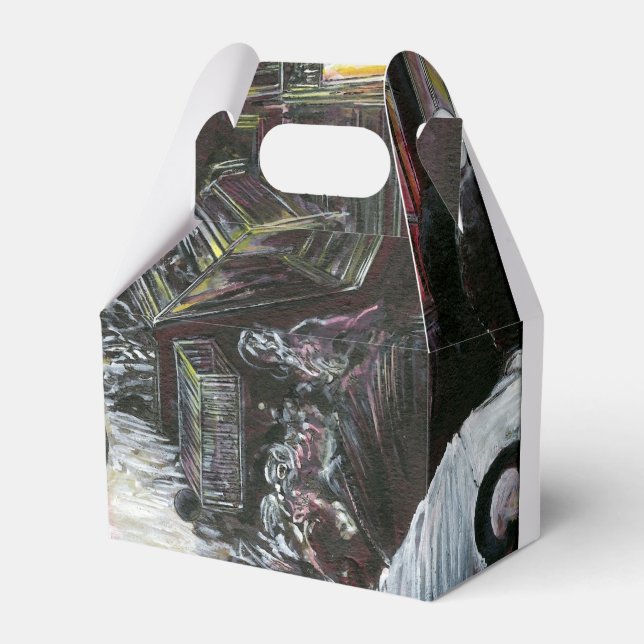 Aquatic, Yet Kissed with Desert Wind Favour Box (Front Side)