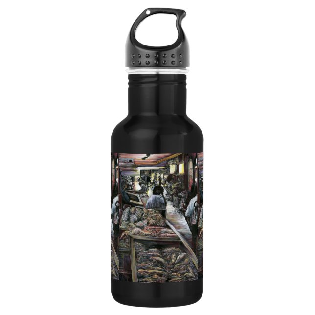 Aquatic, yet kissed with Desert Wind, Jerusalem 532 Ml Water Bottle (Front)