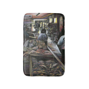 Aquatic, yet kissed with Desert Wind, Jerusalem Bath Mat
