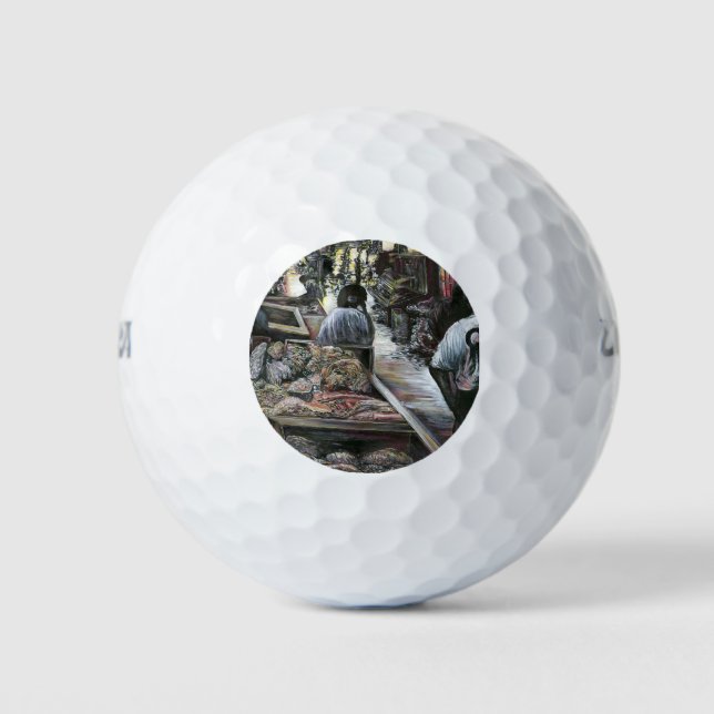 Aquatic, yet kissed with Desert Wind, Jerusalem Golf Balls (Front)