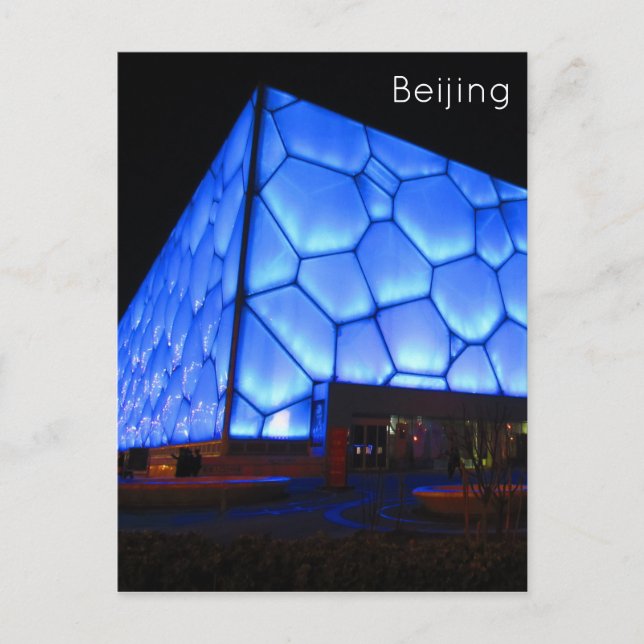 aquatics water cube beijing postcard (Front)