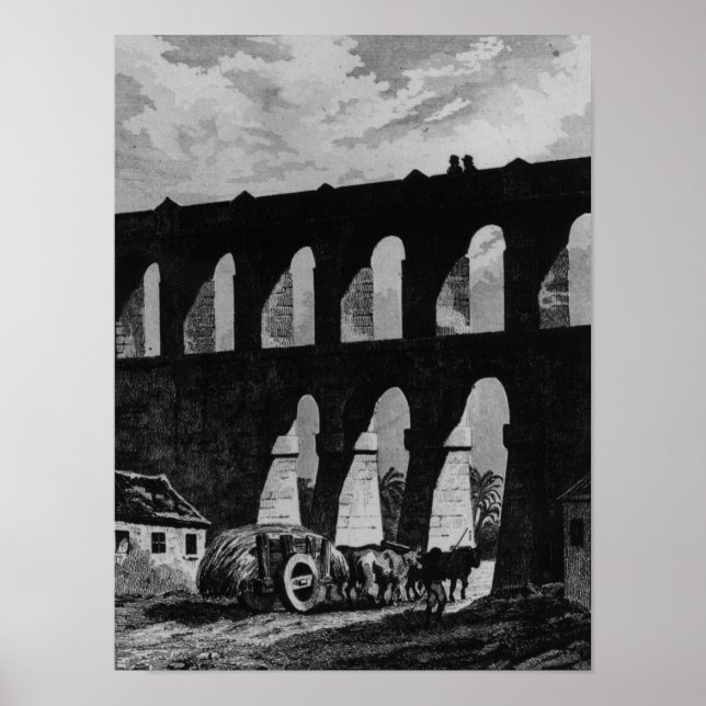 Aqueduct at Rio Poster (Front)