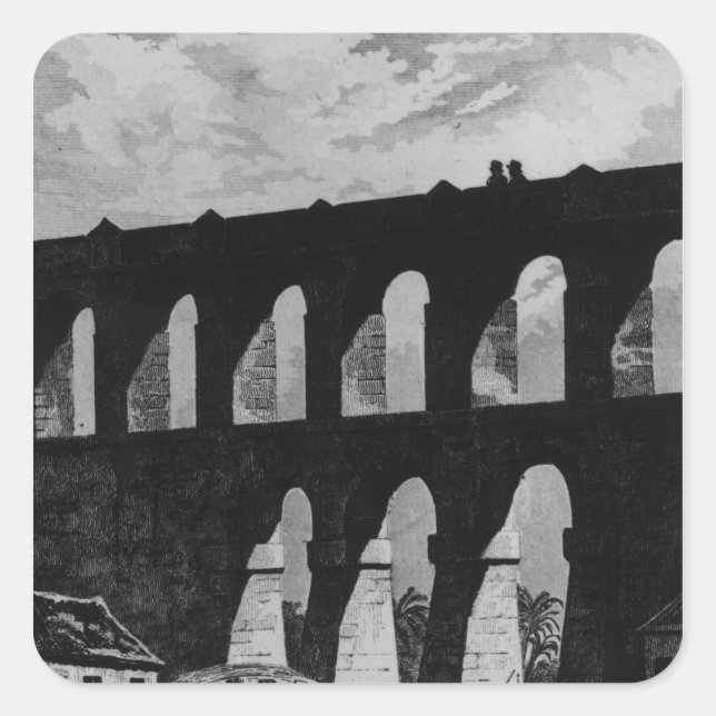 Aqueduct at Rio Square Sticker (Front)