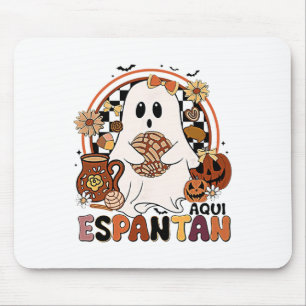 Aqui Espantan! Dia De Muertos Spanish Mexican Hall Mouse Pad