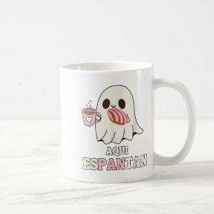 Aqui Espantan - Funny Spanish Halloween Mexican Pa Coffee Mug