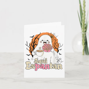 Aqui Espantan Pantasmas Ghost Conchas Halloween Me Card
