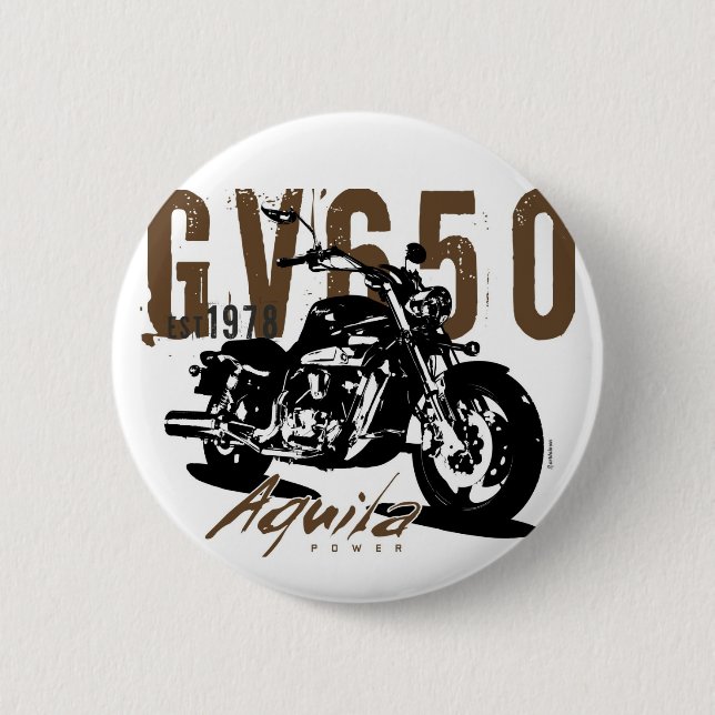 Aquila The Eagle 6 Cm Round Badge (Front)