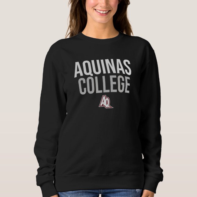 Aquinas College Saints Stacked Sweatshirt (Front)