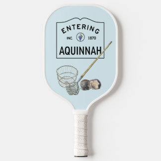 Aquinnah clamming themed pickleball racket pickleball paddle