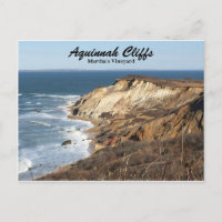 Aquinnah Cliffs of Martha's Vineyard Postcard