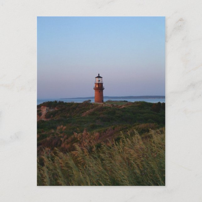 Aquinnah Sunset and Lighthouse Postcard (Front)