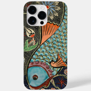 Aqwa mosaic blue fish  Case-Mate iPhone 14 pro max case