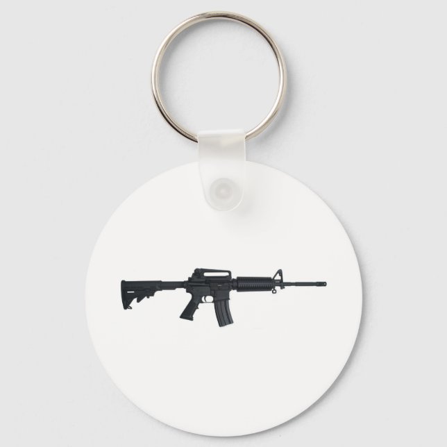 AR15 assault rifle Key Ring (Front)