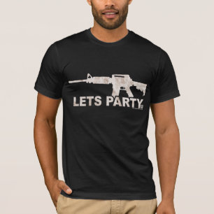 AR15 Lets Party Dirty White T-Shirt