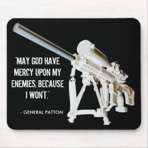 AR15 Mouse Pad- General Patton Quote Mouse Pad